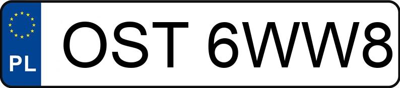 Numer rejestracyjny OST 6WW8 posiada BMW 318i Kat. MR`01 E3 E46 318i Kat. MR`01 E3 E46 - OST6WW8