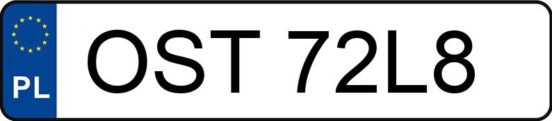 Numer rejestracyjny OST 72L8 posiada VOLKSWAGEN Golf III 1.6i Kat. MR`91 GL - OST72L8
