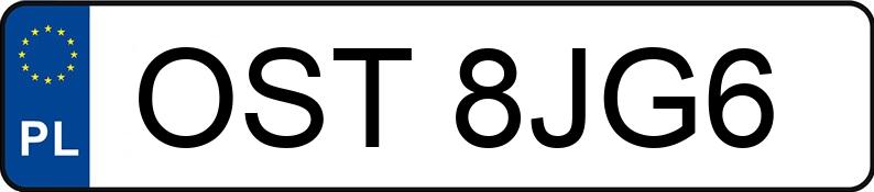 Numer rejestracyjny OST 8JG6 posiada AUDI A3 LIMOUSINE - OST8JG6