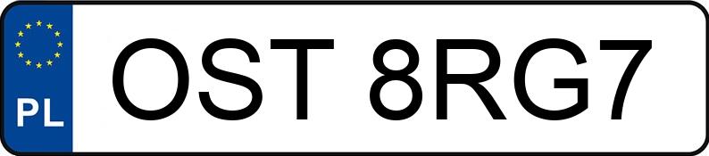 Numer rejestracyjny OST 8RG7 posiada BMW 120D XDRIVE - OST8RG7 Numer rejestracyjny OST 8RG7 posiada BMW 120D XDRIVE - OST8RG7