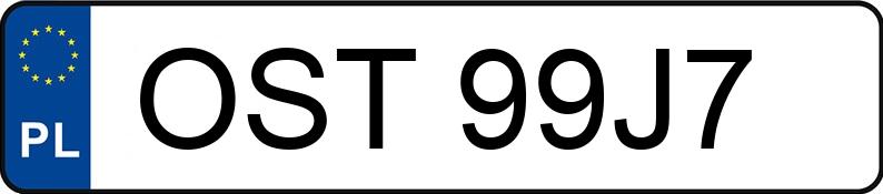 Numer rejestracyjny OST 99J7 posiada OPEL Corsa D 1.2 MR`06 E4 Cosmo - OST99J7