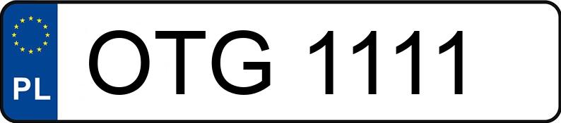 Numer rejestracyjny OTG 1111 posiada DAEWOO Espero 1.5 16V Kat. GL - OTG1111