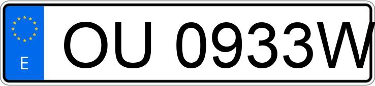 Numer rejestracyjny OU0933W posiada HYUNDAI COUPE