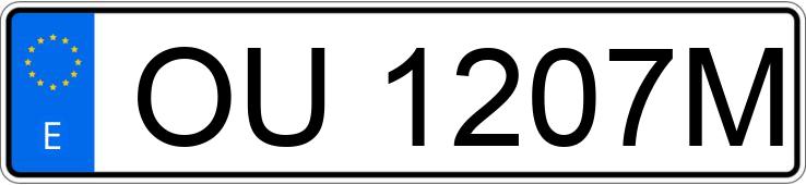Numer rejestracyjny OU1207M posiada HONDA PRELUDE