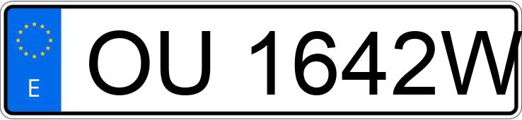 Numer rejestracyjny OU1642W posiada GALLOPER EXCEED