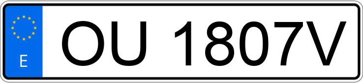 Numer rejestracyjny OU1807V posiada PEUGEOT 106