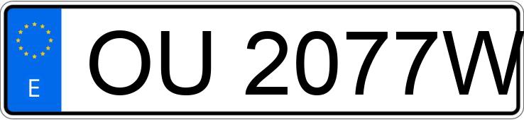 Numer rejestracyjny OU2077W posiada SKODA FELICIA