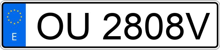 Numer rejestracyjny OU2808V posiada FIAT BRAVA