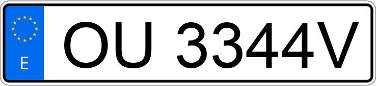 Numer rejestracyjny OU3344V posiada OPEL ASTRA