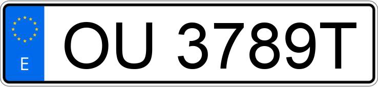 Numer rejestracyjny OU3789T posiada NISSAN ALMERA