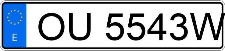 Numer rejestracyjny OU5543W posiada SEAT IBIZA Numer rejestracyjny OU5543W posiada SEAT IBIZA