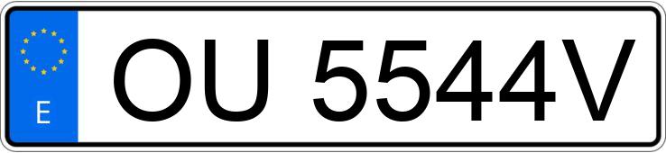 Numer rejestracyjny OU5544V posiada FIAT SCUDO