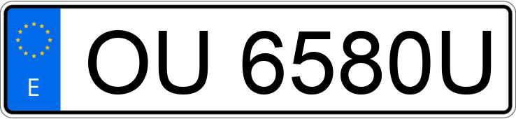 Numer rejestracyjny OU6580U posiada audi coupe