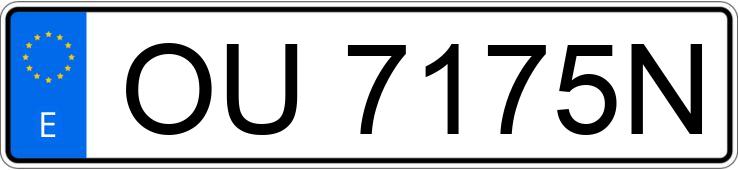 Numer rejestracyjny OU7175N posiada SEAT TOLEDO
