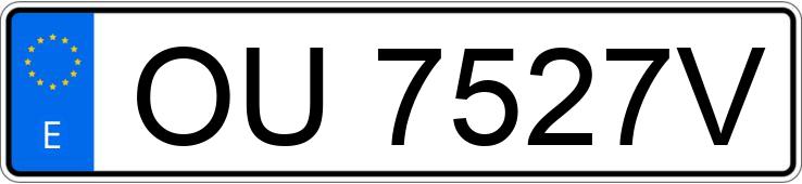 Numer rejestracyjny OU7527V posiada RENAULT MEGANE