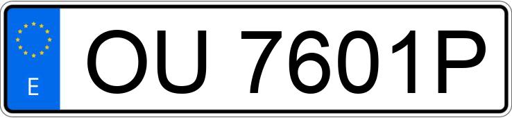 Numer rejestracyjny OU7601P posiada MERCEDES SPRINTER
