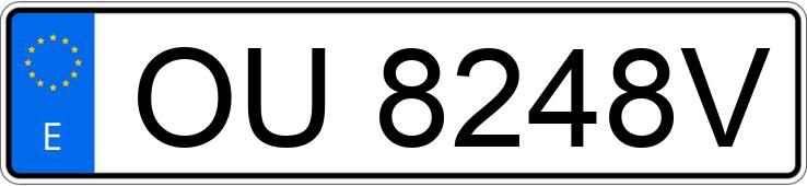 Numer rejestracyjny OU8248V posiada PEUGEOT 106