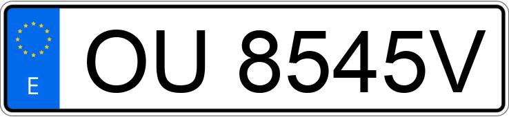 Numer rejestracyjny OU8545V posiada VOLKSWAGEN GOLF