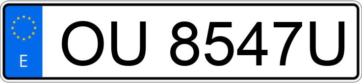 Numer rejestracyjny OU8547U posiada FORD FOCUS