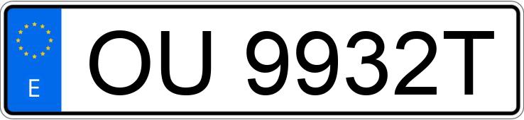 Numer rejestracyjny OU9932T posiada VOLKSWAGEN GOLF Numer rejestracyjny OU9932T posiada VOLKSWAGEN GOLF