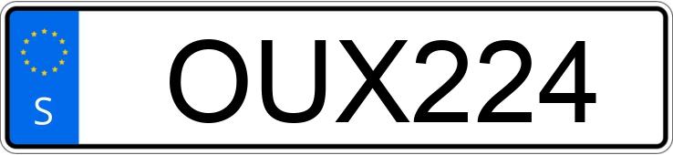 Numer rejestracyjny OUX224 posiada Volvo 745-886 Gl/T-Pkt