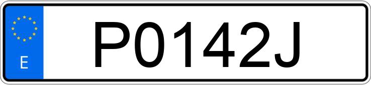 Numer rejestracyjny P0142J posiada FORD FIESTA