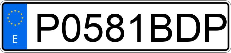 Numer rejestracyjny P0581BDP posiada VOLKSWAGEN MULTIVAN