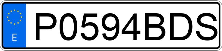 Registreringsnummeret P0594BDS har PORSCHE 911