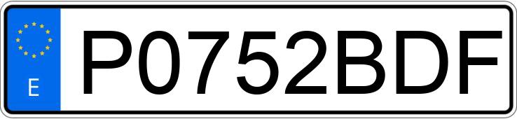 Numer rejestracyjny P0752BDF posiada MERCEDES O