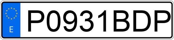 Numer rejestracyjny P0931BDP posiada BMW SERIE 3