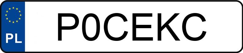 Numer rejestracyjny P0CEKC posiada HONDA Szosowe do 400 ccm CBF 125