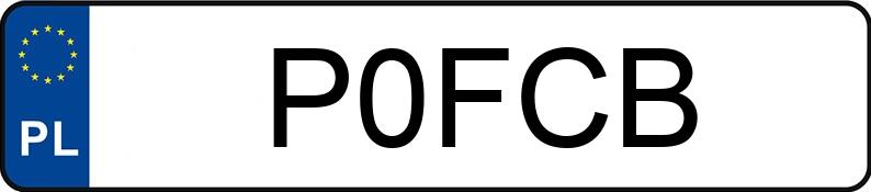 Numer rejestracyjny P0FCB posiada BMW 530D XDRIVE