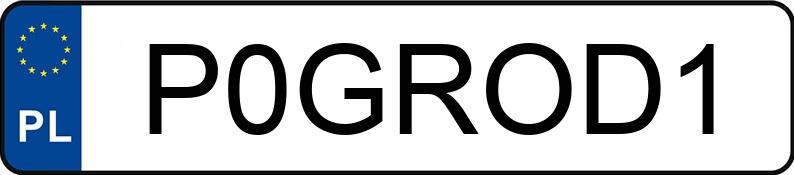 Numer rejestracyjny P0GROD1 posiada MERCEDES-BENZ AMG GLB 35