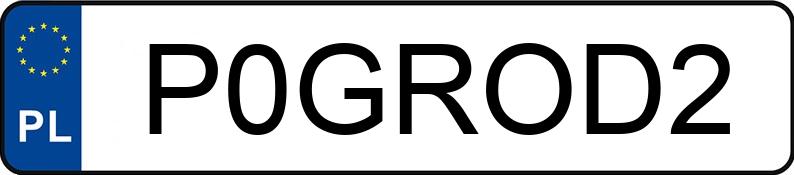 Numer rejestracyjny P0GROD2 posiada MERCEDES-BENZ S 63 AMG