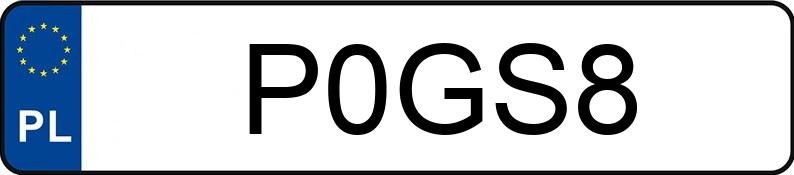 Numer rejestracyjny P0GS8 posiada TOYOTA COROLLA