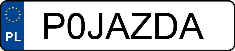 Numer rejestracyjny P0JAZDA posiada BMW 330CI