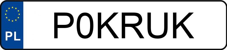 Numer rejestracyjny P0KRUK posiada FSM-BIELSKO BIAŁA POLSKI FIAT 126 650