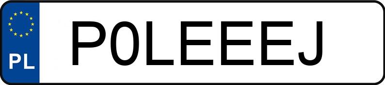 Numer rejestracyjny P0LEEEJ posiada BMW 650Ci Coupe MR`15 E6 F13 xDrive Steptronic