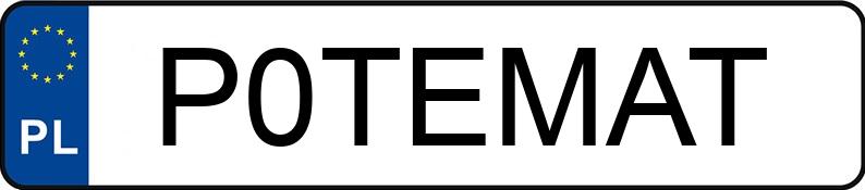 Numer rejestracyjny P0TEMAT posiada MERCEDES-BENZ AMG E 63 S