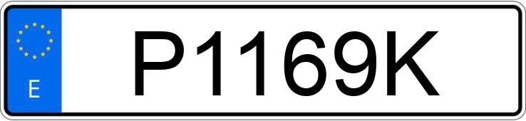Numer rejestracyjny P1169K posiada AUDI A4 Numer rejestracyjny P1169K posiada AUDI A4