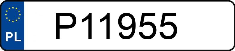 Numer rejestracyjny P11955 posiada HYUNDAI Tucson 1.6 T-GDI MR`21 E6d Platinum