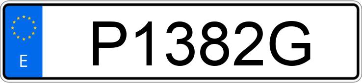 Numer rejestracyjny P1382G posiada NISSAN PATROL