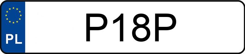 Numer rejestracyjny P18P posiada CHEVROLET (USA) Corvette 5.7 Kat. MR`00 E3 SB Numer rejestracyjny P18P posiada CHEVROLET (USA) Corvette 5.7 Kat. MR`00 E3 SB