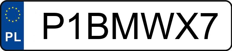 Numer rejestracyjny P1BMWX7 posiada BMW X7 M50D Numer rejestracyjny P1BMWX7 posiada BMW X7 M50D