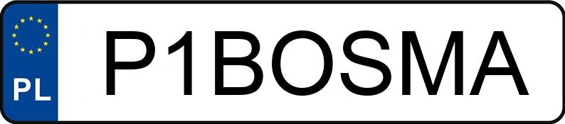 Numer rejestracyjny P1BOSMA posiada BOSMAL CABRIO 650