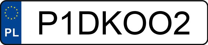 Numer rejestracyjny P1DKOO2 posiada FERRARI 488 PISTA