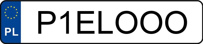 Numer rejestracyjny P1ELOOO posiada BMW 320I