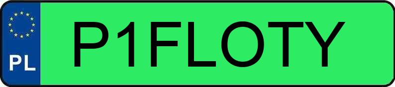 Numer rejestracyjny P1FLOTY posiada BMW i3 MR`13 I01 60Ah Aut.
