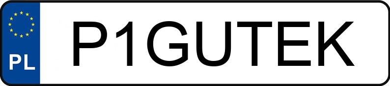 Numer rejestracyjny P1GUTEK posiada MERCEDES-BENZ S 400d MR`18 E6 222 4Matic