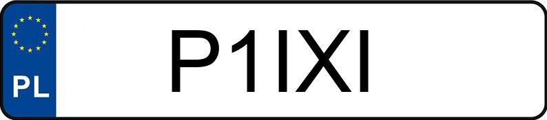 Numer rejestracyjny P1IXI posiada BMW 535i MR`10 E5 F10 535i MR`10 E5 F10